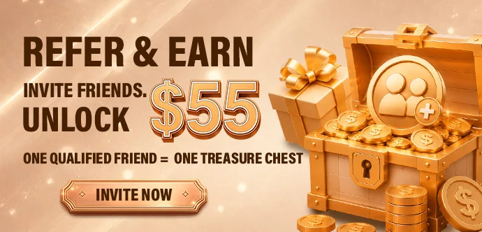 Refer and earn 55 dollar reward chest